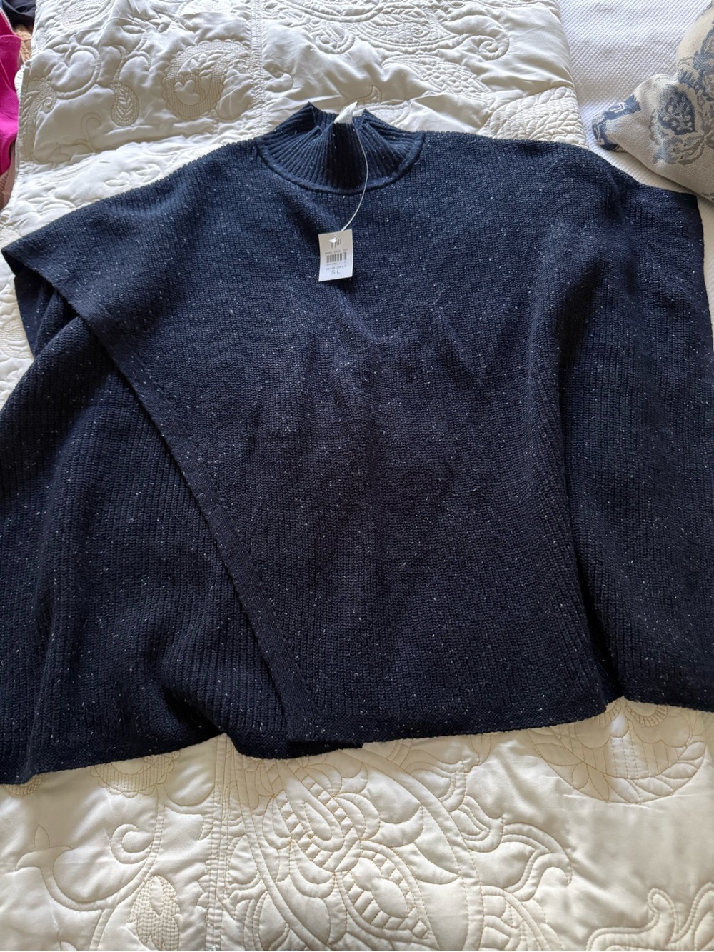 J.Jill NWT Women's Blue Sparkle Knit Sweater